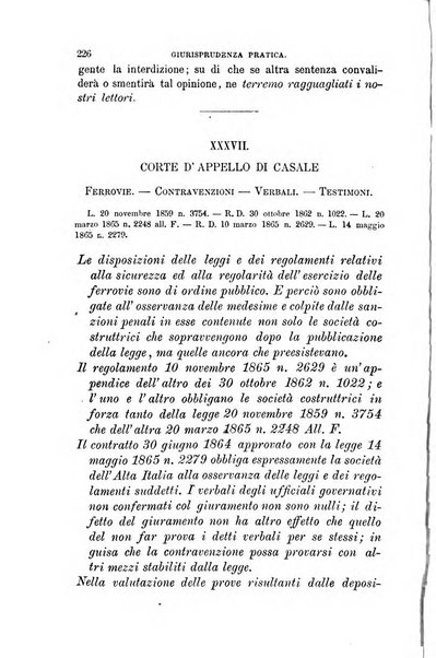 Giornale del Foro in cui si raccolgono le più importanti regiudicate dei supremi tribunali di Roma e dello Stato pontificio in materia civile