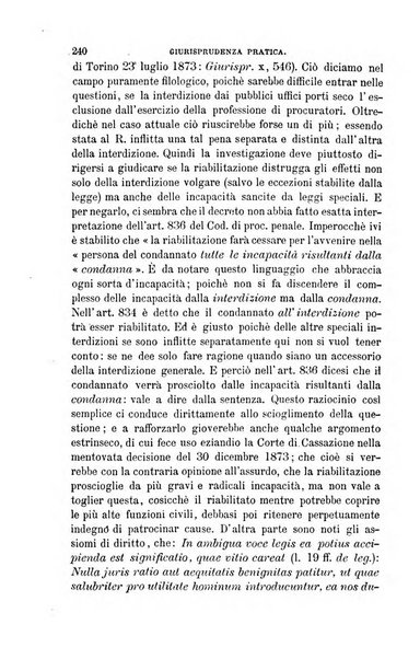 Giornale del Foro in cui si raccolgono le più importanti regiudicate dei supremi tribunali di Roma e dello Stato pontificio in materia civile