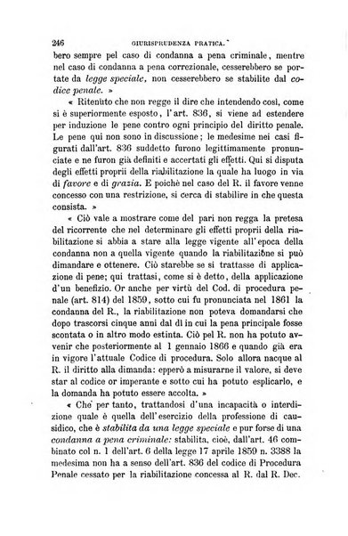 Giornale del Foro in cui si raccolgono le più importanti regiudicate dei supremi tribunali di Roma e dello Stato pontificio in materia civile