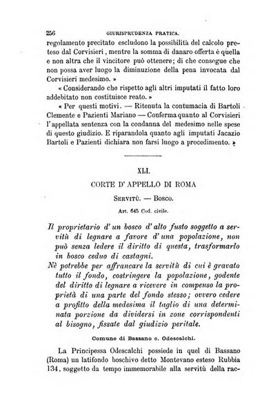 Giornale del Foro in cui si raccolgono le più importanti regiudicate dei supremi tribunali di Roma e dello Stato pontificio in materia civile