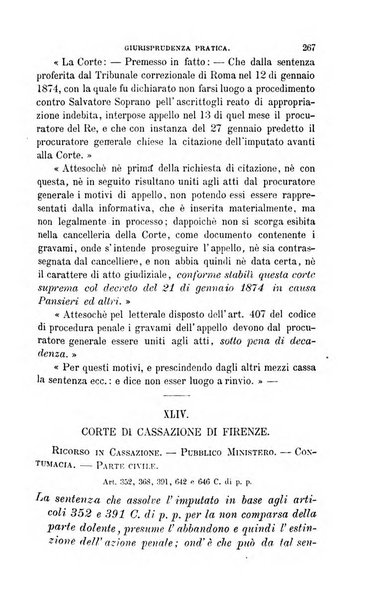 Giornale del Foro in cui si raccolgono le più importanti regiudicate dei supremi tribunali di Roma e dello Stato pontificio in materia civile