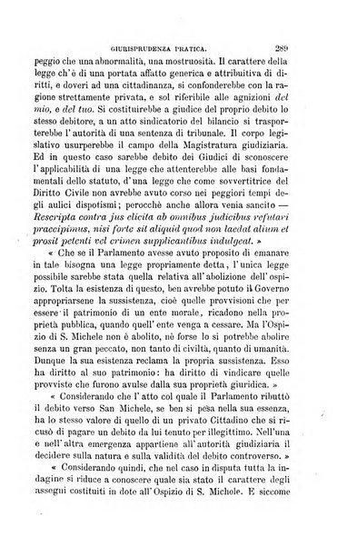 Giornale del Foro in cui si raccolgono le più importanti regiudicate dei supremi tribunali di Roma e dello Stato pontificio in materia civile