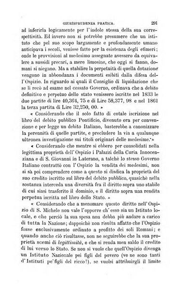 Giornale del Foro in cui si raccolgono le più importanti regiudicate dei supremi tribunali di Roma e dello Stato pontificio in materia civile