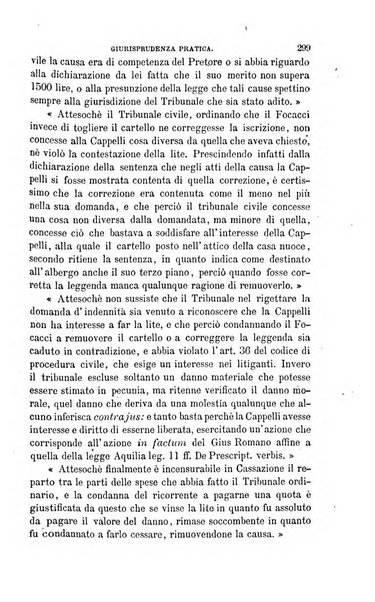 Giornale del Foro in cui si raccolgono le più importanti regiudicate dei supremi tribunali di Roma e dello Stato pontificio in materia civile