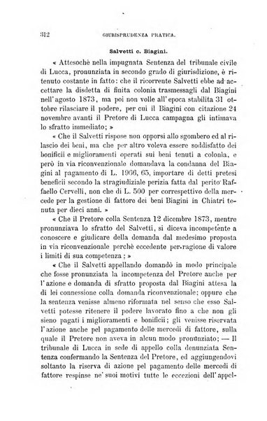 Giornale del Foro in cui si raccolgono le più importanti regiudicate dei supremi tribunali di Roma e dello Stato pontificio in materia civile