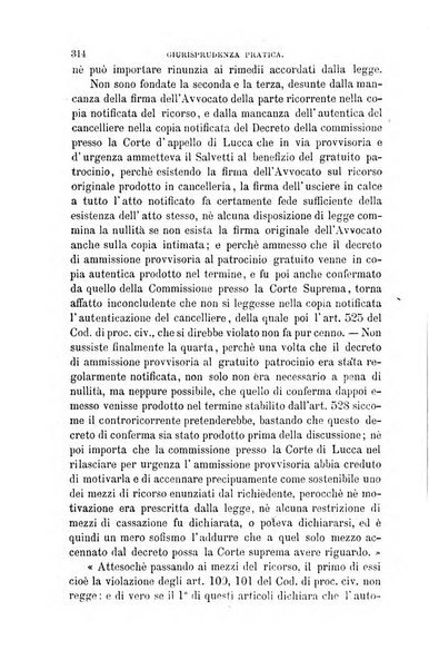 Giornale del Foro in cui si raccolgono le più importanti regiudicate dei supremi tribunali di Roma e dello Stato pontificio in materia civile