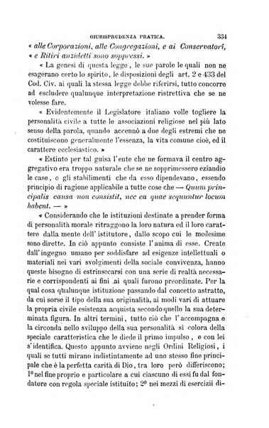 Giornale del Foro in cui si raccolgono le più importanti regiudicate dei supremi tribunali di Roma e dello Stato pontificio in materia civile