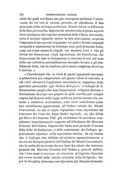 Giornale del Foro in cui si raccolgono le più importanti regiudicate dei supremi tribunali di Roma e dello Stato pontificio in materia civile