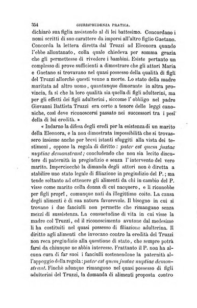 Giornale del Foro in cui si raccolgono le più importanti regiudicate dei supremi tribunali di Roma e dello Stato pontificio in materia civile