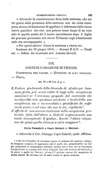 Giornale del Foro in cui si raccolgono le più importanti regiudicate dei supremi tribunali di Roma e dello Stato pontificio in materia civile