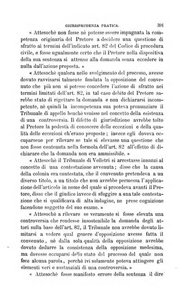 Giornale del Foro in cui si raccolgono le più importanti regiudicate dei supremi tribunali di Roma e dello Stato pontificio in materia civile