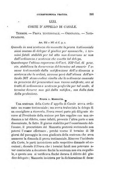 Giornale del Foro in cui si raccolgono le più importanti regiudicate dei supremi tribunali di Roma e dello Stato pontificio in materia civile