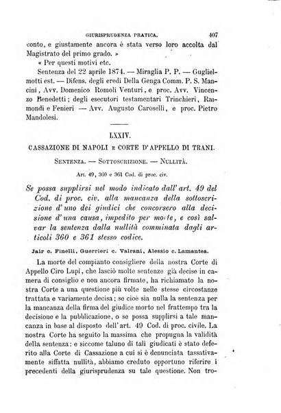 Giornale del Foro in cui si raccolgono le più importanti regiudicate dei supremi tribunali di Roma e dello Stato pontificio in materia civile