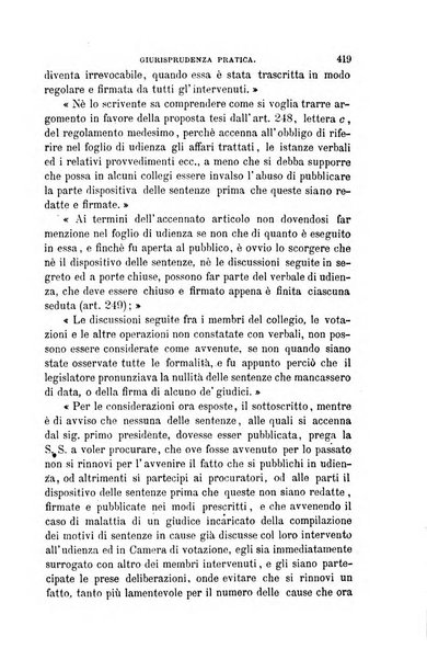 Giornale del Foro in cui si raccolgono le più importanti regiudicate dei supremi tribunali di Roma e dello Stato pontificio in materia civile