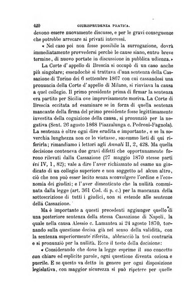 Giornale del Foro in cui si raccolgono le più importanti regiudicate dei supremi tribunali di Roma e dello Stato pontificio in materia civile