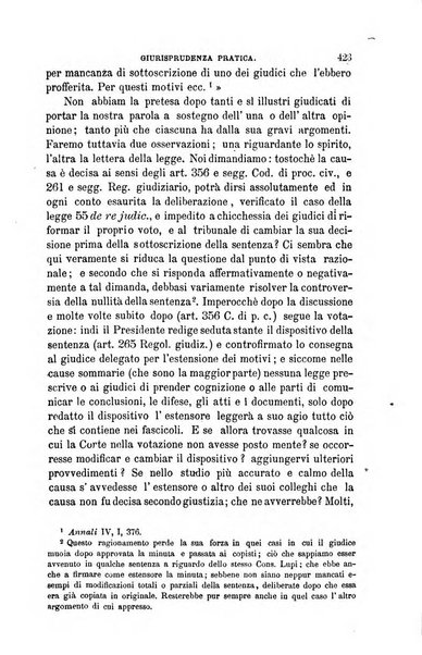 Giornale del Foro in cui si raccolgono le più importanti regiudicate dei supremi tribunali di Roma e dello Stato pontificio in materia civile