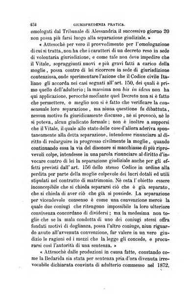 Giornale del Foro in cui si raccolgono le più importanti regiudicate dei supremi tribunali di Roma e dello Stato pontificio in materia civile