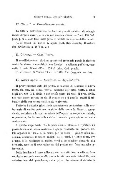 Giornale del Foro in cui si raccolgono le più importanti regiudicate dei supremi tribunali di Roma e dello Stato pontificio in materia civile