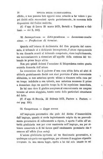 Giornale del Foro in cui si raccolgono le più importanti regiudicate dei supremi tribunali di Roma e dello Stato pontificio in materia civile