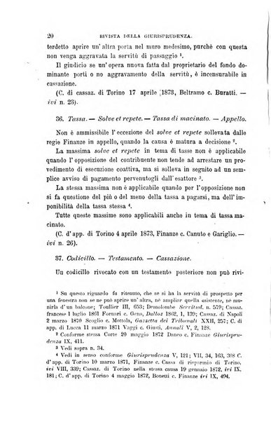 Giornale del Foro in cui si raccolgono le più importanti regiudicate dei supremi tribunali di Roma e dello Stato pontificio in materia civile