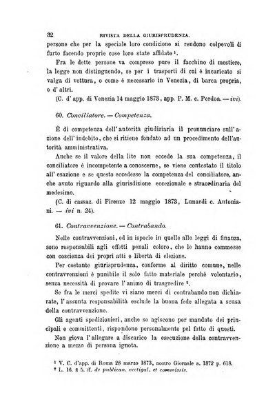 Giornale del Foro in cui si raccolgono le più importanti regiudicate dei supremi tribunali di Roma e dello Stato pontificio in materia civile