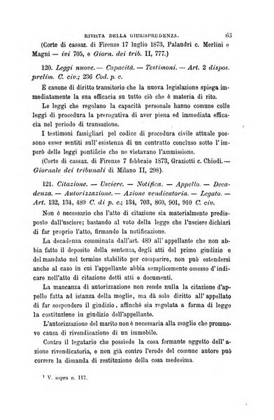 Giornale del Foro in cui si raccolgono le più importanti regiudicate dei supremi tribunali di Roma e dello Stato pontificio in materia civile