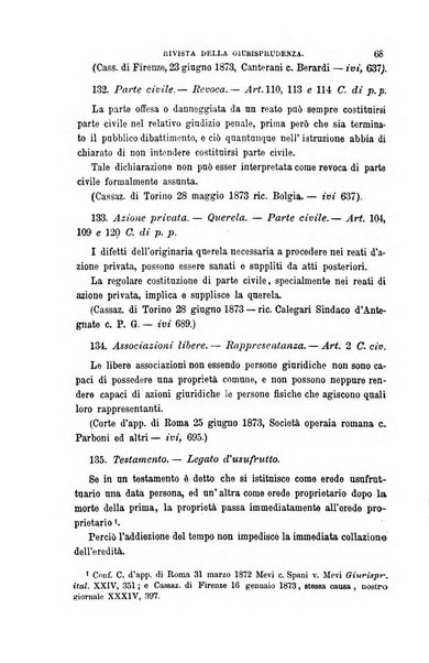 Giornale del Foro in cui si raccolgono le più importanti regiudicate dei supremi tribunali di Roma e dello Stato pontificio in materia civile