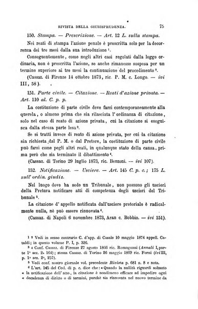 Giornale del Foro in cui si raccolgono le più importanti regiudicate dei supremi tribunali di Roma e dello Stato pontificio in materia civile