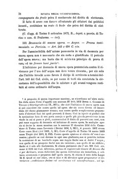 Giornale del Foro in cui si raccolgono le più importanti regiudicate dei supremi tribunali di Roma e dello Stato pontificio in materia civile