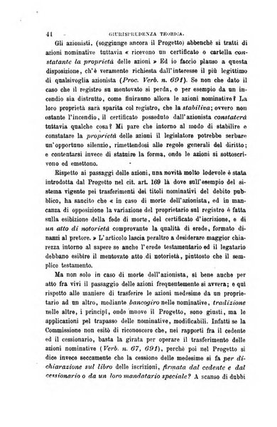 Giornale del Foro in cui si raccolgono le più importanti regiudicate dei supremi tribunali di Roma e dello Stato pontificio in materia civile