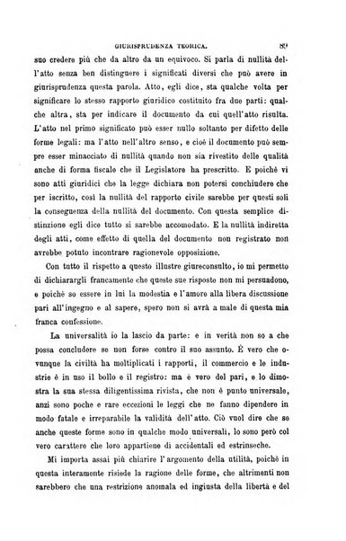 Giornale del Foro in cui si raccolgono le più importanti regiudicate dei supremi tribunali di Roma e dello Stato pontificio in materia civile