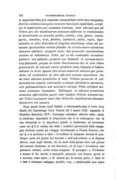 Giornale del Foro in cui si raccolgono le più importanti regiudicate dei supremi tribunali di Roma e dello Stato pontificio in materia civile