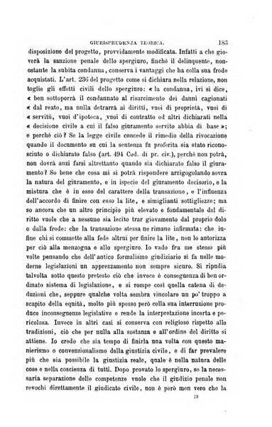 Giornale del Foro in cui si raccolgono le più importanti regiudicate dei supremi tribunali di Roma e dello Stato pontificio in materia civile