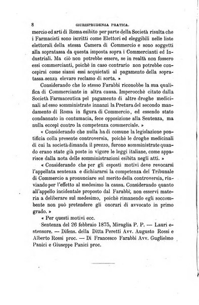 Giornale del Foro in cui si raccolgono le più importanti regiudicate dei supremi tribunali di Roma e dello Stato pontificio in materia civile