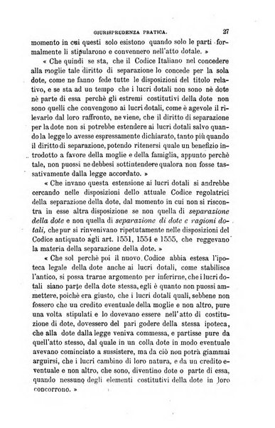 Giornale del Foro in cui si raccolgono le più importanti regiudicate dei supremi tribunali di Roma e dello Stato pontificio in materia civile