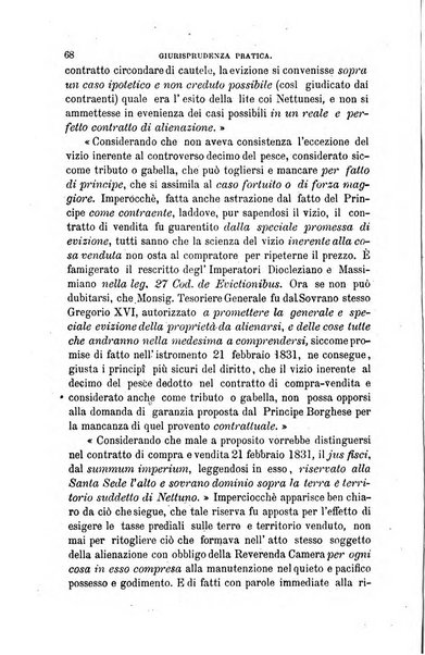 Giornale del Foro in cui si raccolgono le più importanti regiudicate dei supremi tribunali di Roma e dello Stato pontificio in materia civile