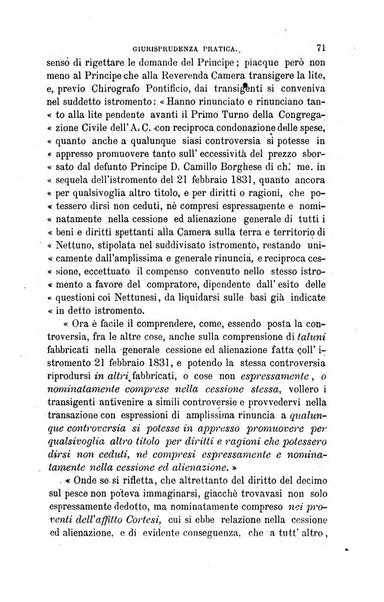 Giornale del Foro in cui si raccolgono le più importanti regiudicate dei supremi tribunali di Roma e dello Stato pontificio in materia civile