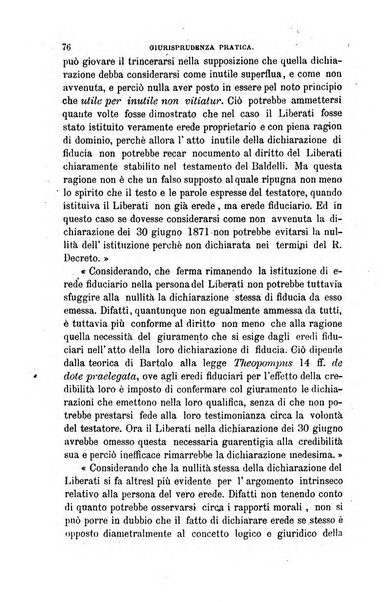 Giornale del Foro in cui si raccolgono le più importanti regiudicate dei supremi tribunali di Roma e dello Stato pontificio in materia civile