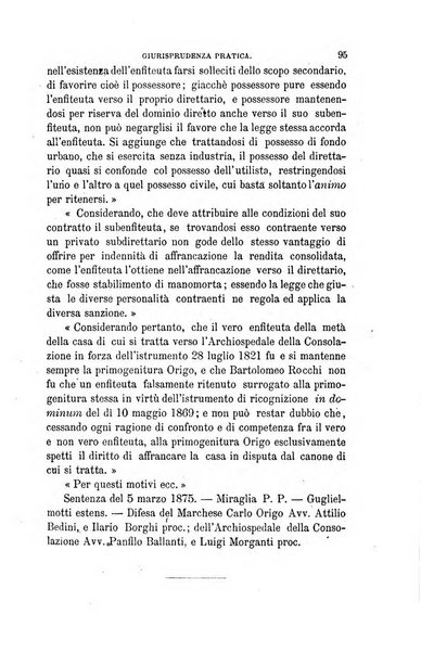 Giornale del Foro in cui si raccolgono le più importanti regiudicate dei supremi tribunali di Roma e dello Stato pontificio in materia civile