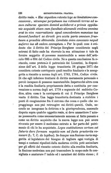 Giornale del Foro in cui si raccolgono le più importanti regiudicate dei supremi tribunali di Roma e dello Stato pontificio in materia civile