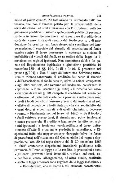 Giornale del Foro in cui si raccolgono le più importanti regiudicate dei supremi tribunali di Roma e dello Stato pontificio in materia civile