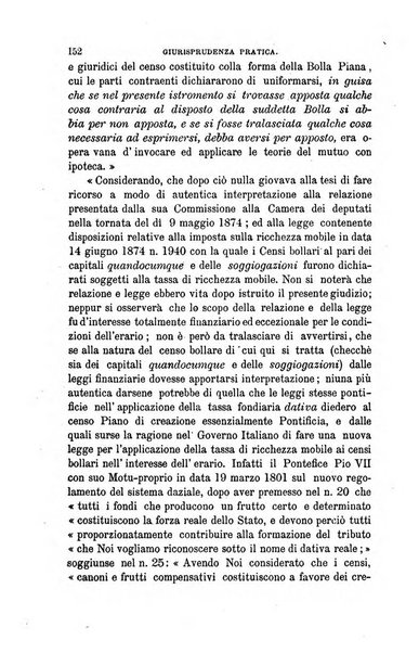 Giornale del Foro in cui si raccolgono le più importanti regiudicate dei supremi tribunali di Roma e dello Stato pontificio in materia civile