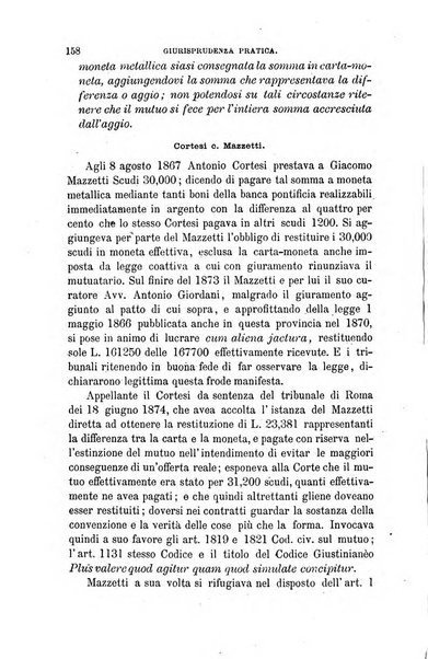 Giornale del Foro in cui si raccolgono le più importanti regiudicate dei supremi tribunali di Roma e dello Stato pontificio in materia civile