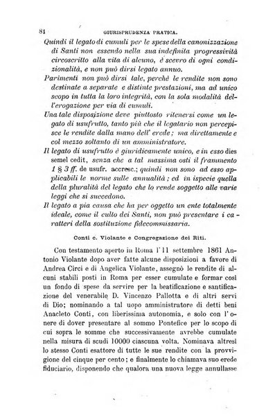 Giornale del Foro in cui si raccolgono le più importanti regiudicate dei supremi tribunali di Roma e dello Stato pontificio in materia civile