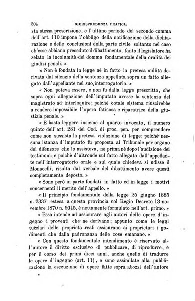 Giornale del Foro in cui si raccolgono le più importanti regiudicate dei supremi tribunali di Roma e dello Stato pontificio in materia civile