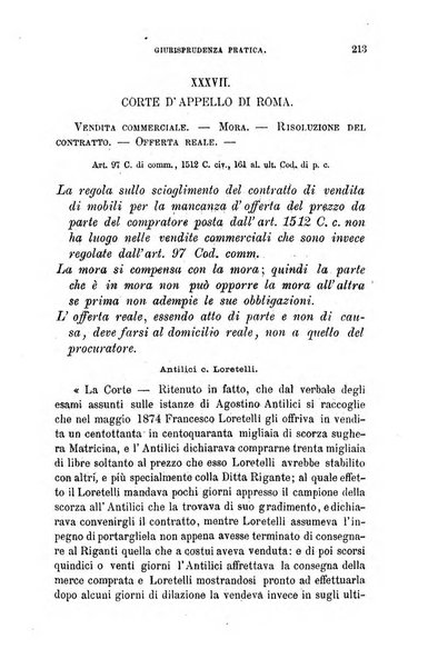 Giornale del Foro in cui si raccolgono le più importanti regiudicate dei supremi tribunali di Roma e dello Stato pontificio in materia civile