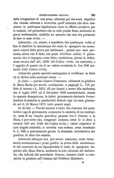 Giornale del Foro in cui si raccolgono le più importanti regiudicate dei supremi tribunali di Roma e dello Stato pontificio in materia civile