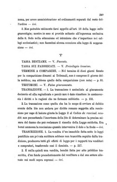 Giornale del Foro in cui si raccolgono le più importanti regiudicate dei supremi tribunali di Roma e dello Stato pontificio in materia civile