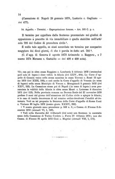 Giornale del Foro in cui si raccolgono le più importanti regiudicate dei supremi tribunali di Roma e dello Stato pontificio in materia civile