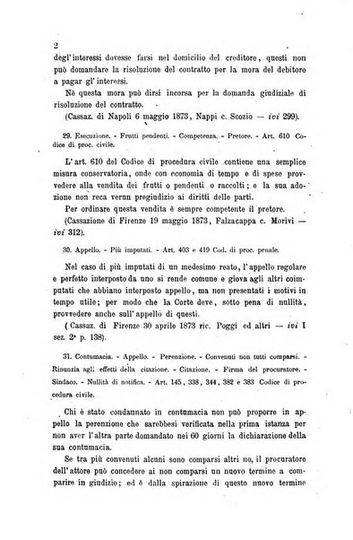 Giornale del Foro in cui si raccolgono le più importanti regiudicate dei supremi tribunali di Roma e dello Stato pontificio in materia civile